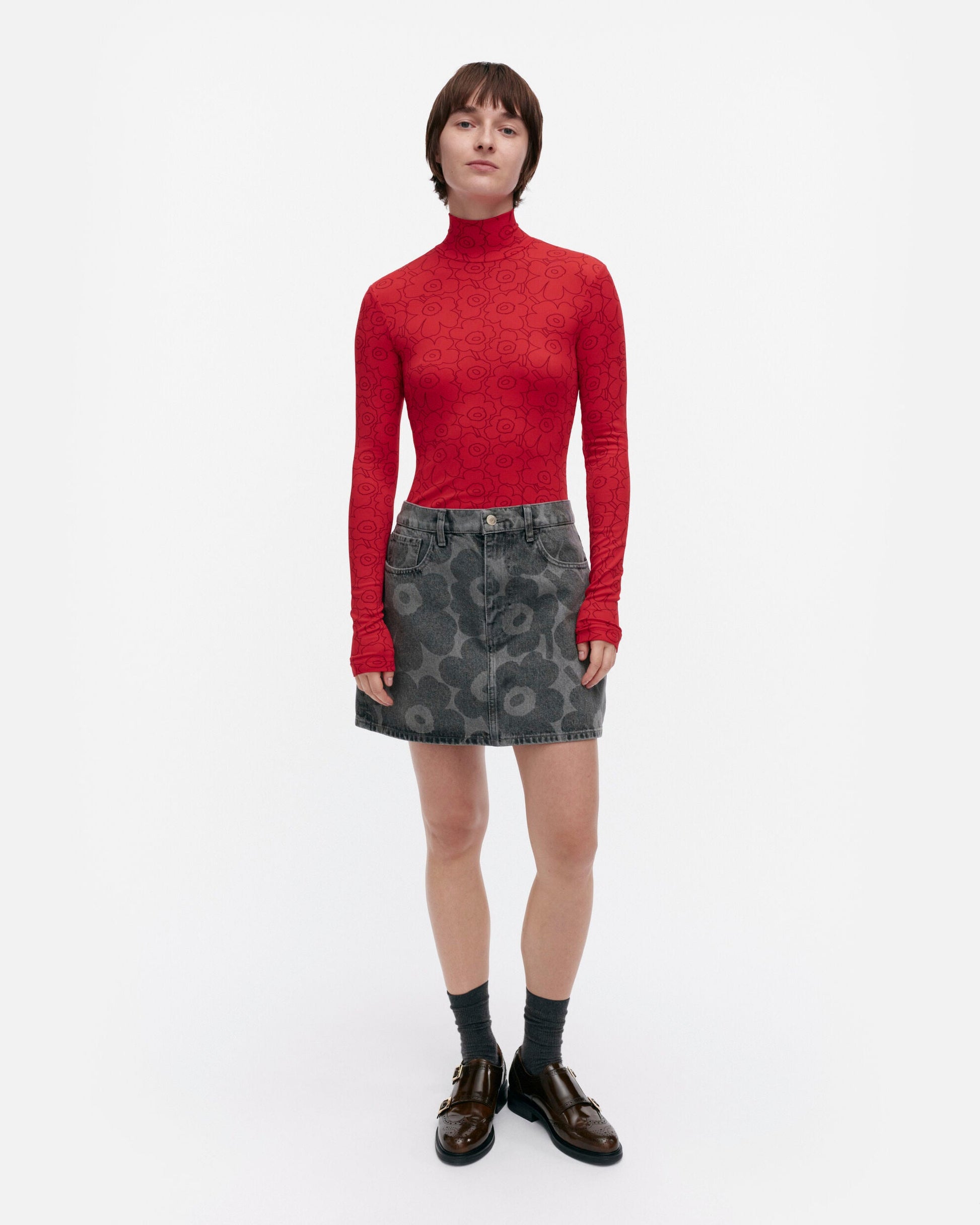 Maridenim Ruudut Unikko skirt - Marimekko VN