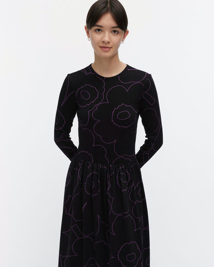 Kukkaset Piirto Unikko Jersey dress - Marimekko VN