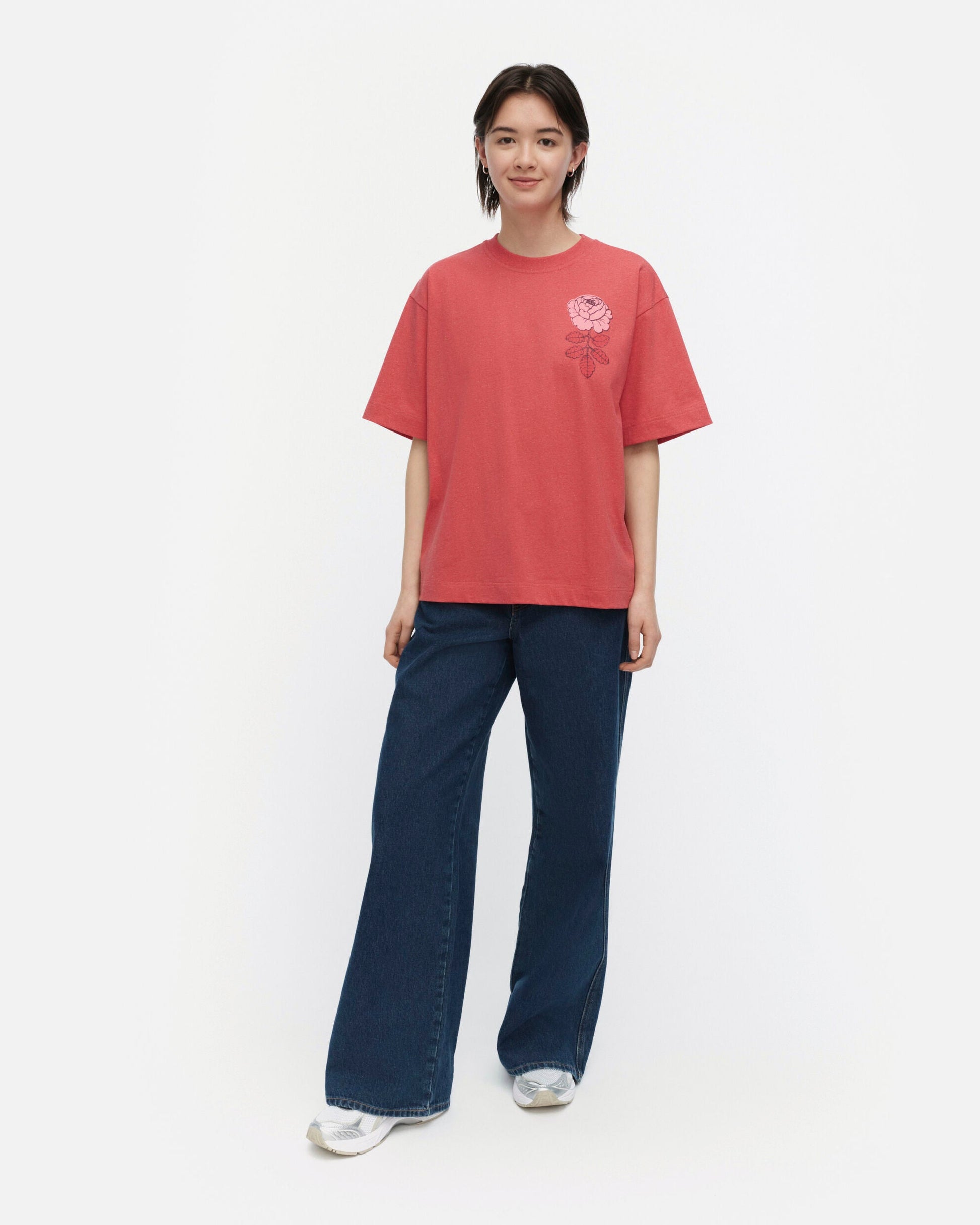 Risut Vihkiruusu Placement Kioski t-shirt - Marimekko VN