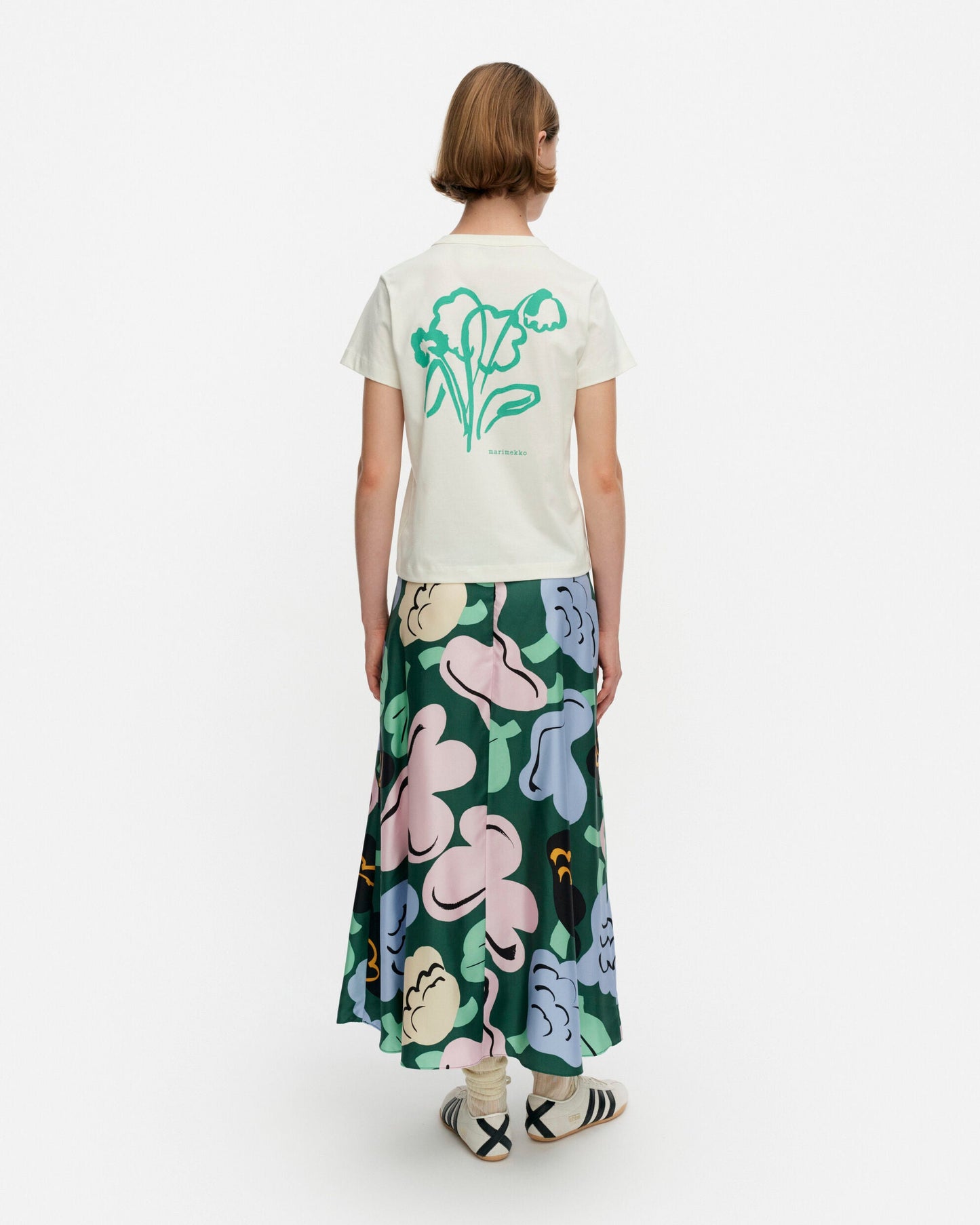 Koostumus Kukasta Kukkaan Silk skirt