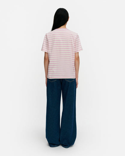 Tasaraita Unikko Kioski t-shirt