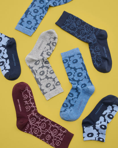 Linjaus Piirto Unikko Socks