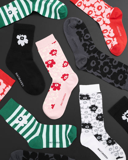 Linjaus Pikkuinen Unikko Socks