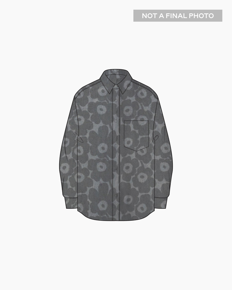 Maridenim Vaihe Unikko denim shirt - Marimekko VN