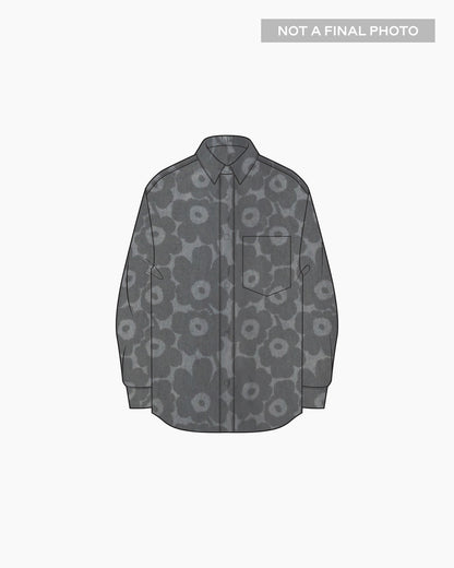 Maridenim Vaihe Unikko denim shirt - Marimekko VN