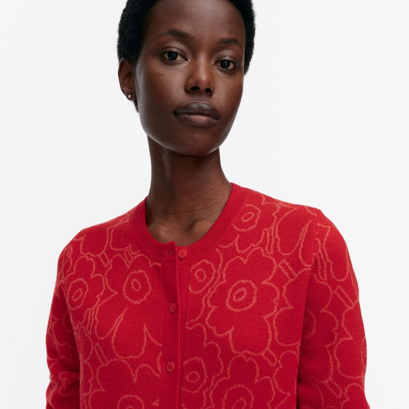 Mutka Mini Piirto Unikko knitted cardigan - Marimekko VN