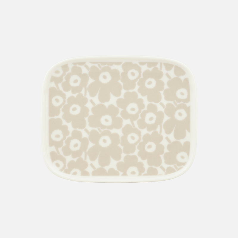 Oiva / Pikkuinen Unikko plate 12 x 15 cm - Marimekko VN