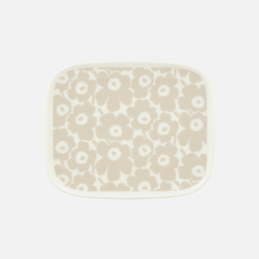 Oiva / Pikkuinen Unikko plate 12 x 15 cm - Marimekko VN